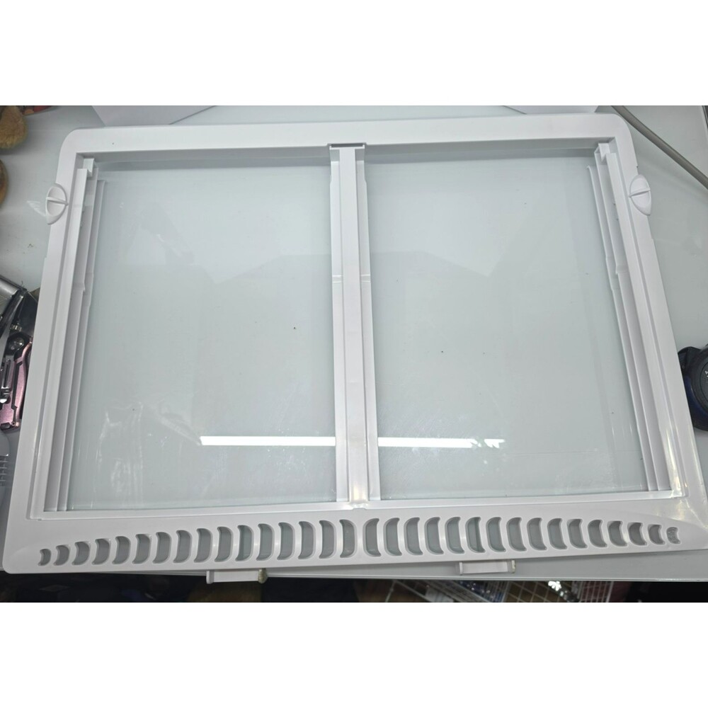 OEM Frigidaire Refrigerator Crisper Glass Cover Frame Assembly #5304539669
